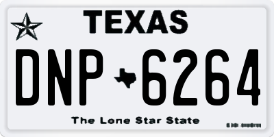 TX license plate DNP6264