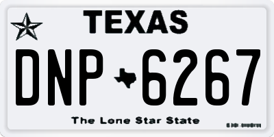 TX license plate DNP6267