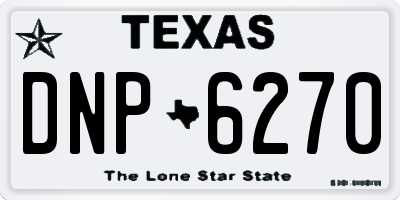 TX license plate DNP6270