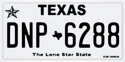 TX license plate DNP6288