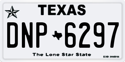 TX license plate DNP6297