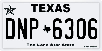TX license plate DNP6306