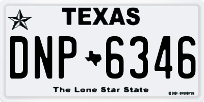 TX license plate DNP6346