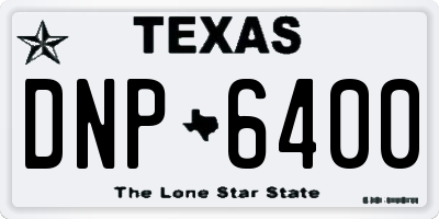 TX license plate DNP6400