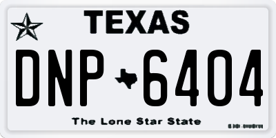 TX license plate DNP6404
