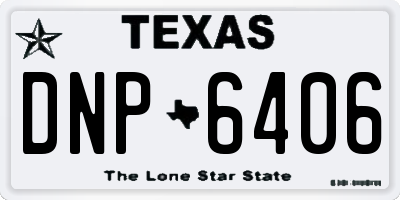TX license plate DNP6406