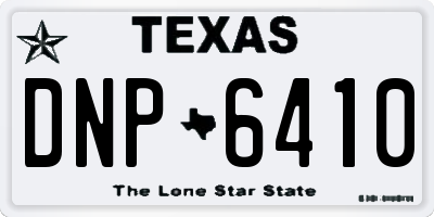 TX license plate DNP6410