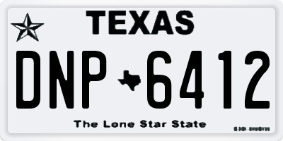 TX license plate DNP6412