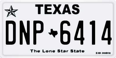 TX license plate DNP6414