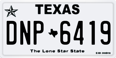 TX license plate DNP6419