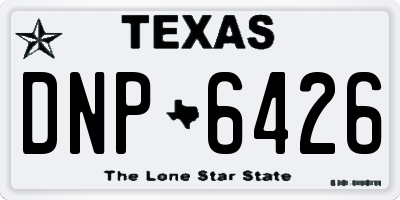 TX license plate DNP6426