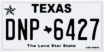 TX license plate DNP6427
