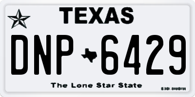 TX license plate DNP6429