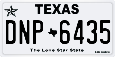 TX license plate DNP6435