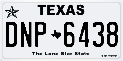 TX license plate DNP6438