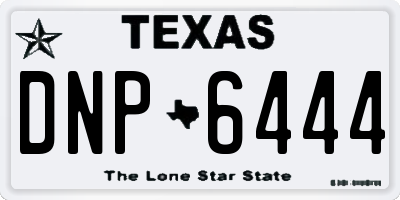 TX license plate DNP6444