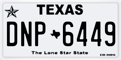 TX license plate DNP6449