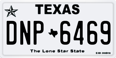 TX license plate DNP6469