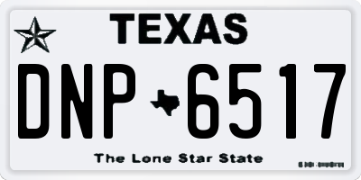 TX license plate DNP6517