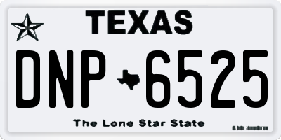 TX license plate DNP6525
