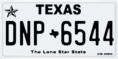 TX license plate DNP6544
