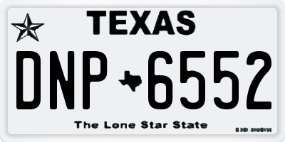TX license plate DNP6552