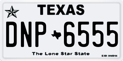 TX license plate DNP6555