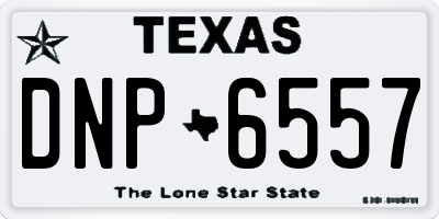 TX license plate DNP6557