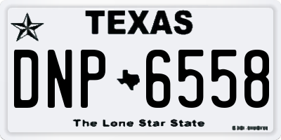 TX license plate DNP6558