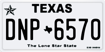 TX license plate DNP6570
