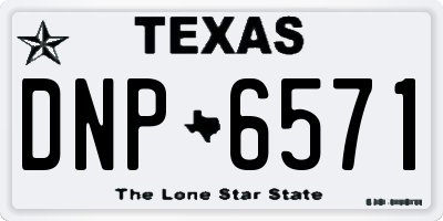 TX license plate DNP6571