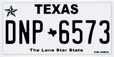 TX license plate DNP6573
