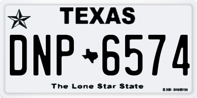 TX license plate DNP6574