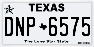 TX license plate DNP6575