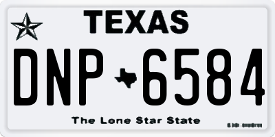 TX license plate DNP6584