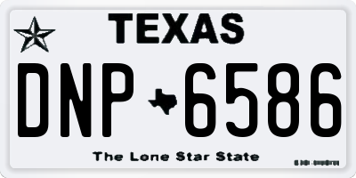 TX license plate DNP6586