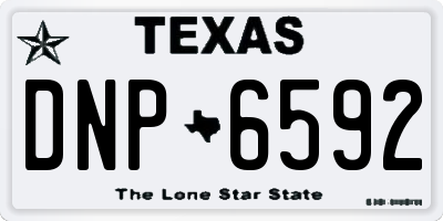 TX license plate DNP6592