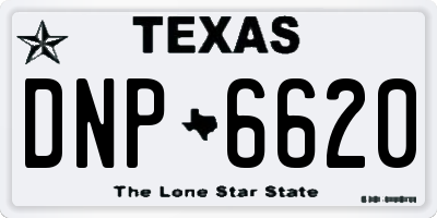 TX license plate DNP6620