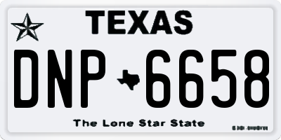 TX license plate DNP6658
