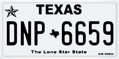 TX license plate DNP6659