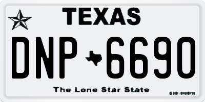 TX license plate DNP6690