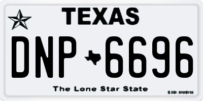 TX license plate DNP6696