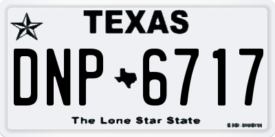 TX license plate DNP6717