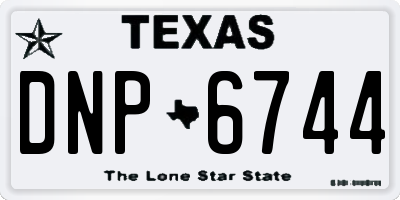 TX license plate DNP6744