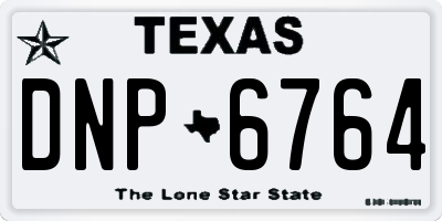 TX license plate DNP6764