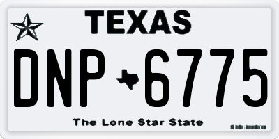 TX license plate DNP6775