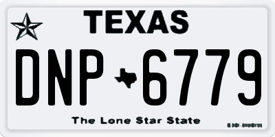 TX license plate DNP6779