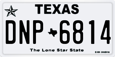 TX license plate DNP6814