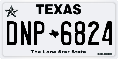 TX license plate DNP6824