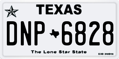 TX license plate DNP6828